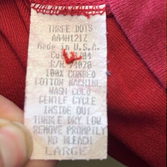 Three Dot long sleeve Top size large - Picture 6 of 6